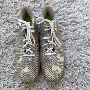 Under Armour UA Nitro Low MC‎ Football Cleats Men’s Size 16 Silver Pre Owned